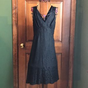 JACOB Black Silk Slip Dress 12